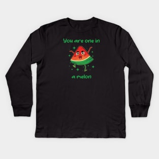 You are one in a melon Kids Long Sleeve T-Shirt